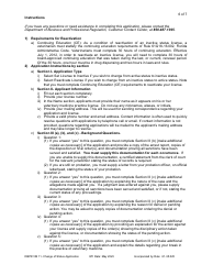 DBPR Form VM11 Change of Status Application - Florida, Page 6