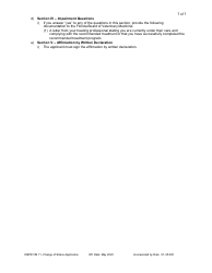 DBPR Form VM11 Change of Status Application - Florida, Page 7