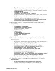 Form MGCB-RAL-4043 Racetrack License Application - Michigan, Page 11