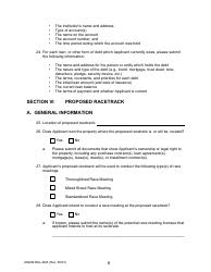 Form MGCB-RAL-4043 Racetrack License Application - Michigan, Page 6