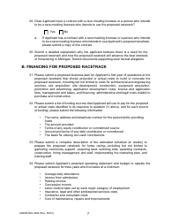 Form MGCB-RAL-4043 Racetrack License Application - Michigan, Page 7