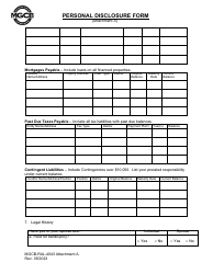 Form MGCB-RAL-4043 Attachment A Personal Disclosure Form - Michigan, Page 5
