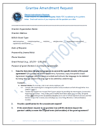 Document preview: Instructions for Grantee Amendment Request - Minnesota