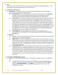 Grant Agreement (Mn Counties Only) - County Veterans Service Office Operational Enhancement Grant Program - Minnesota, Page 3