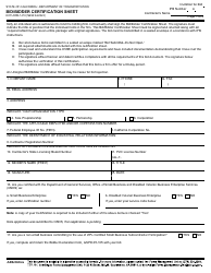 Document preview: Form DOT ADM-1416 Bid/Bidder Certification Sheet - California