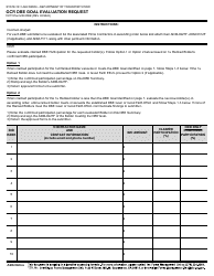 K Form 22B DBE Ocr Dbe Goal Evaluation Request - California, Page 2