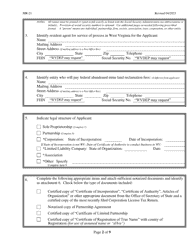 Form MR-21 Application for a Special Permit for Removal of Abandoned Coal Refuse Pile - West Virginia, Page 2