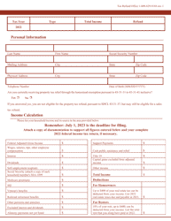 Sales or Property Tax Refund Application for Senior Citizens &amp; Citizens With Disabilities - South Dakota, Page 5