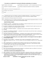 Felony Advisement of Rights, Waiver, and Plea - County of Sonoma, California, Page 2