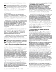 Instrucciones para IRS Formulario 941-X (PR) Ajuste a La Declaracion Federal Trimestral Del Patrono O Reclamacion De Reembolso (Spanish), Page 9