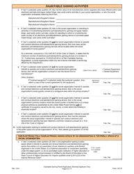 Form 201-R Charitable Gaming Permit Application (Renewal Applicant Only) - Virginia, Page 8