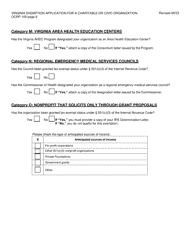Form OCRP-100 Remittance Form - Virginia Exemption Application for a Charitable or Civic Organization - Virginia, Page 9