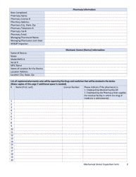 Mechanical Device Inspection Form - Nevada, Page 2