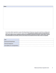 Mechanical Device Inspection Form - Nevada, Page 4