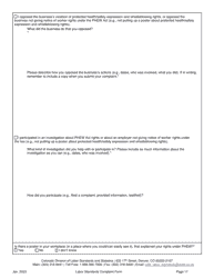 Labor Standards Complaint Form - Colorado, Page 17