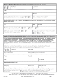 Labor Standards Complaint Form - Colorado, Page 3