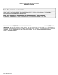 Midwifery Advisory Council Member Application - California, Page 2