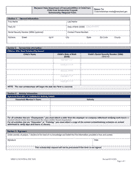 Document preview: Scholarship Request Form - Maryland