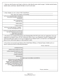 Form 2 (State Form 46781) Personal Disclosure Form - Indiana, Page 6