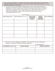 Form 2 (State Form 46781) Personal Disclosure Form - Indiana, Page 9