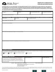 Document preview: Form HLTH296 Beneficiary Submission for Extra Billing Investigation - British Columbia, Canada