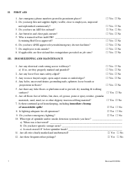 Workplace Safety Program Questionnaire - Delaware, Page 8