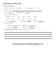 Water &amp; Sewerage Works Application Form - Newfoundland and Labrador, Canada, Page 5