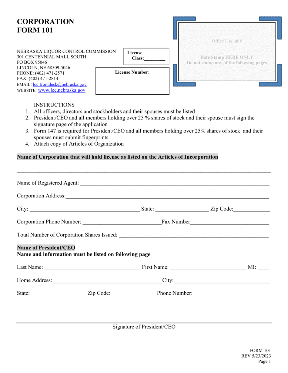Form 101 Download Fillable PDF Or Fill Online Application For Liquor form-101-download-fillable-pdf-or-fill-online-application-for-liquor