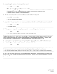 Form 150 Application for Liquor License - Pedal Pub - Nebraska, Page 6