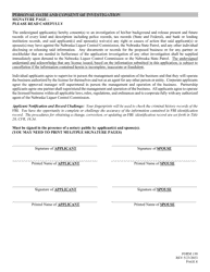 Form 150 Application for Liquor License - Pedal Pub - Nebraska, Page 8