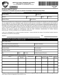 Form 6282 Insurance Agent/Company Certification of Health Insurance for Dollar Contribution Reimbursement Plan - Kentucky