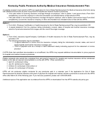 Form 6240 Application for out of State Reimbursement for Medical Insurance - Kentucky, Page 2