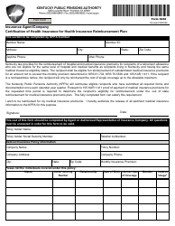Form 6242 Insurance Agent/Company Certification of Health Insurance for Health Insurance Reimbursement Plan - Kentucky