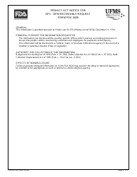 Form FDA3620 Ofs - Ofm Receivable Request, Page 2