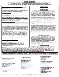 DNR Form F-3 Fishing License Application - Maryland, Page 2