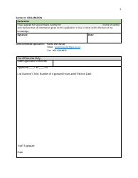 Special Needs Grant Application - Prince Edward Island, Canada, Page 5