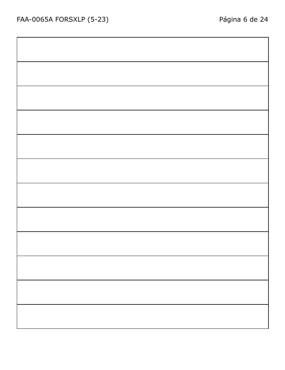 Formulario FAA-0065A-SXLP Verificacion De Situacion De Residencia / Direccion Residencial (Letra Extra Grande) - Arizona (Spanish), Page 6