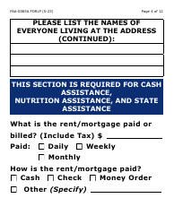 Form FAA-0065A-LP Verification of Living Arrangements/Residential Address - Large Print - Arizona, Page 4