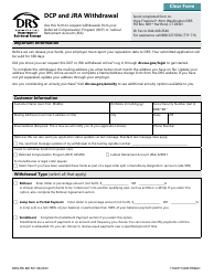 Document preview: Form DRS-RK MS501 Dcp and Jra Withdrawal - Washington