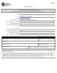 Form 3613 Provider Investigation Report With Fax Cover Sheet (Home Health, Hospice and Personal Assistance Services Provider Use Only) - Texas