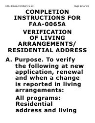 Form FAA-0065A-XLP Verification of Living Arrangements/Residential Address (Extra Large Print) - Arizona, Page 12