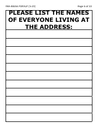 Form FAA-0065A-XLP Verification of Living Arrangements/Residential Address (Extra Large Print) - Arizona, Page 6