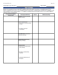 Form GCI-1043A Developmental Evaluation Report - Arizona, Page 3