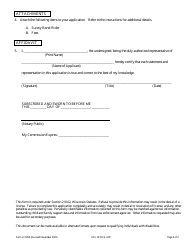 Form LFS205 Adjustment Service Company Office Application - Wisconsin, Page 4