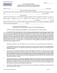 Form LFS520 Community Currency Exchange Bond - Wisconsin