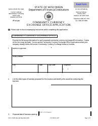 Form LFS505 Community Currency Exchange Office Application - Wisconsin, Page 3