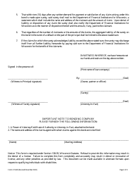 Form LFS340 Loan Company Bond - Wisconsin, Page 2