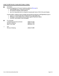 Form LFS200 Adjustment Service Company License Application - Wisconsin, Page 4