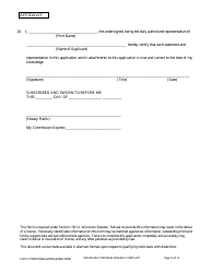 Form LFS600 Insurance Premium Finance Company License Application - Wisconsin, Page 16