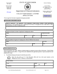 Form LFS400 Collection Agency License Application - Wisconsin, Page 5